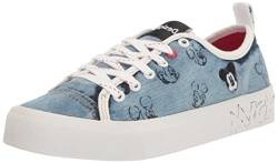 Desigual Damen Shoes_Alpha_Mickey Denim Sneaker, Blue, 36 EU von Desigual