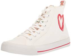 Desigual Damen Shoes_BETA_Heart Sneaker, White, 36 EU von Desigual