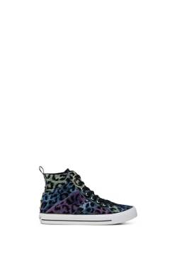 Desigual Damen Shoes_BETA_Leopard Sneaker, Blue, 39 EU von Desigual