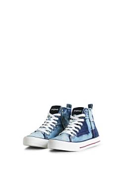 Desigual Damen Shoes_BETA_TRAVEL Patch 5006 Jeans Sneaker, Blue, 36 EU von Desigual