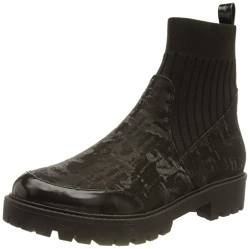 Desigual Damen Shoes_Biker_Sock Fashion Boot, Black, 37 EU von Desigual