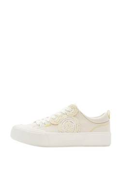 Desigual Damen Shoes_Crush_Mickey Sneaker, White, 38 EU von Desigual