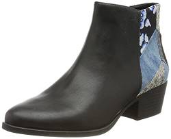 Desigual Damen Shoes_Dolly_Patch Ankle Boot, Black, 40 EU von Desigual