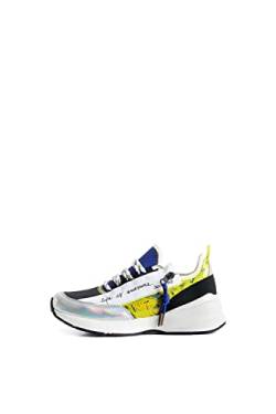 Desigual Damen Shoes_Moon_Zipper 9019 Tutti Fruti Sneaker, Material Finishes, 38 EU von Desigual