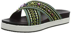 Desigual Damen Shoes NILO Beads Plateausandalen, Schwarz (Negro 2000) von Desigual