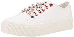 Desigual Damen Shoes_Street Half Logo Sneaker, White, 40 EU von Desigual