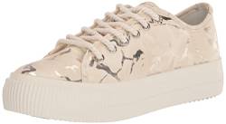 Desigual Damen Shoes_Street_Silver PU Sneaker, White, 39 EU von Desigual
