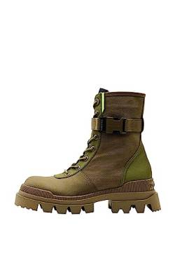 Desigual Damen Shoes_Track Combat Mid Calf Boot, Green, 37 EU von Desigual