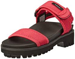 Desigual Damen Shoes_Track Sanda Flache Sandale, Red, 37 EU von Desigual