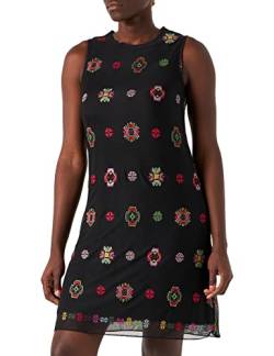 Desigual Damen Vest_Tresor Kleid, Schwarz (Negro 2000), (Herstellergröße:36) von Desigual