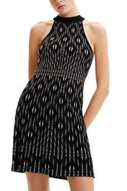 Desigual Damen Vest_el Havre Dress, Schwarz, L EU von Desigual