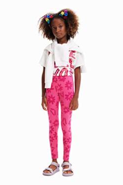 Desigual Girl's Bubble Leggings, Red, L von Desigual