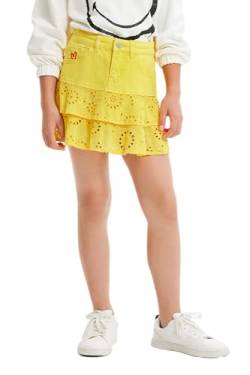 Desigual Girl's Dalila 8018 Amarillo Skirt, Yellow, 10 Years von Desigual