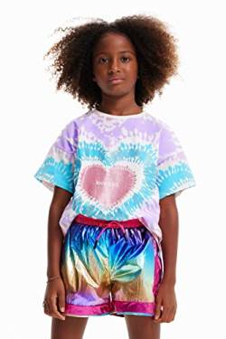 Desigual Girl's TS_Hippie 3009 CHICLE T-Shirt, Red, 12 Years von Desigual