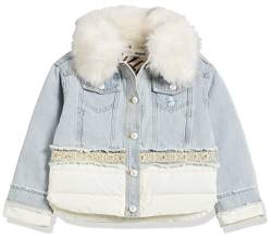 Desigual Girls CHAQ_NILO Jacket, Blue, 9/10 von Desigual