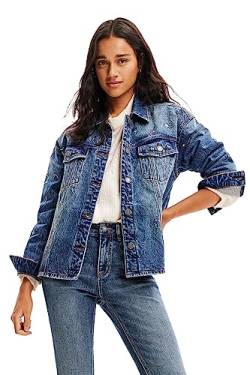 Desigual JACKET_SAVANHA, 5008 DENIM DARK BLUE, S von Desigual