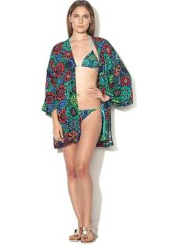 Desigual Janelle Kimono für Damen, mehrfarbig, Größe M, Mehrfarbig/Meereswellen (Ocean Tides), Medium von Desigual