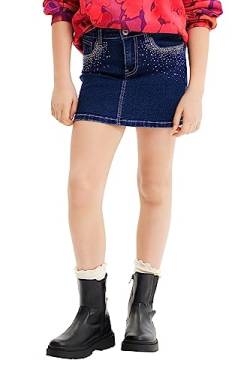 Desigual Mädchen Fald_Gaynor Girl Denim Skirt Mini, Blau, 12 Jahre EU von Desigual