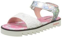 Desigual Mädchen Golden White La Slingback Sandalen, Silber (Silver 2032), 34 EU von Desigual