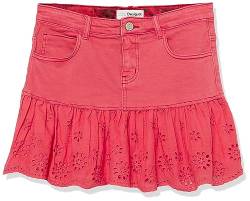 Desigual Mädchen Kids New Aw23 1 Color Girl Denim Skirt Short, Rot, 4 Jahre EU von Desigual