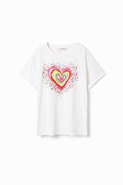 Desigual Mädchen Ts_flowers 1000 Blanco T Shirt, Weiß, 14 Jahre EU von Desigual