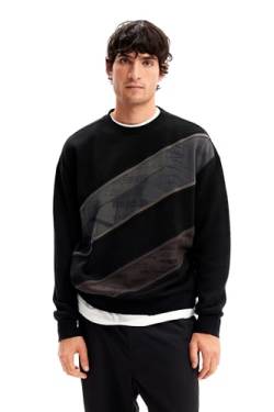 Desigual Men's Amadeo Sweater, Black, XL von Desigual