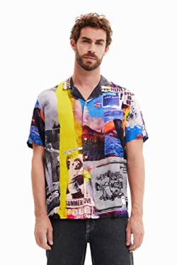 Desigual Men's CAM_Alvaro 2000 Black Shirt, M von Desigual