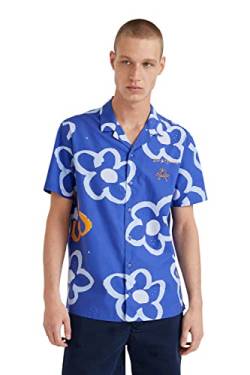 Desigual Men's CAM_Felix,5000 T-Shirt, Blue, L von Desigual