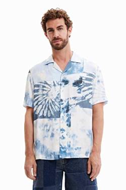 Desigual Men's CAM_Lenny 5039 ARTICO Blue Shirt, XXL von Desigual