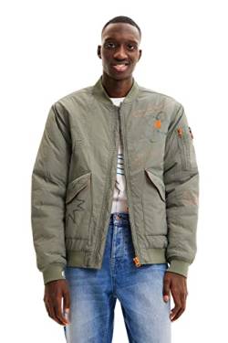 Desigual Men's CHAQ_Bomber, 4068 BOAB, Green, M von Desigual