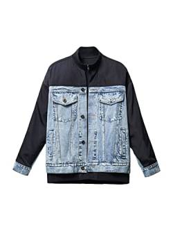 Desigual Men's CHAQ_Rene Denim Jacket, Blue, M von Desigual