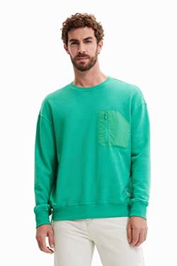 Desigual Men's Dylan 4016 Verde ESTANQUE Sweater, Green, Medium von Desigual