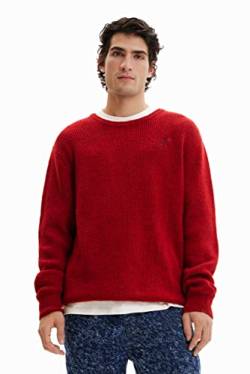 Desigual Men's JERS_Amadeo 3007 Burgundy Pullover Sweater, Red, L von Desigual
