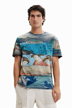 Desigual Men's TS_Adrian 6035 Marron Tierra T-Shirt, Brown, M von Desigual