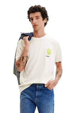 Desigual Men's TS_Julien 1000 White T-Shirt, XL von Desigual