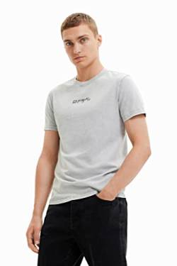 Desigual Men's TS_Neron,1020 T-Shirt, Grau, XXL von Desigual