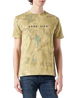 Desigual Mens TS_Barnett T-Shirt, Green, M von Desigual