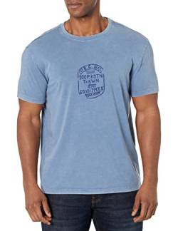 Desigual Mens TS_Boone T-Shirt, Blue, XL von Desigual