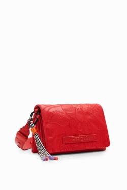Desigual Women's Alpha Dortmund Flap Accessories PU Across Body Bag, Red von Desigual