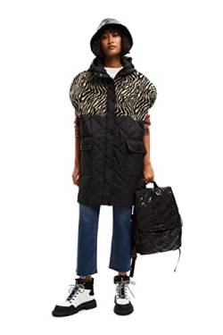 Desigual Women's Animal BABIO, 2000 Black Poncho, U von Desigual