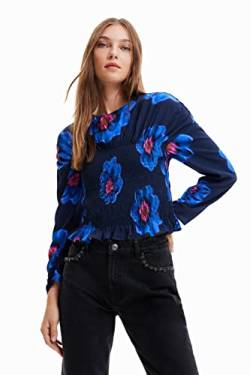 Desigual Women's BLUS_Martina 5001 Marine Blouse, Blue, XL von Desigual