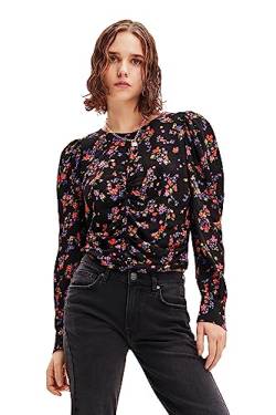 Desigual Women's BLUS_Peter Blouse, Black, S von Desigual