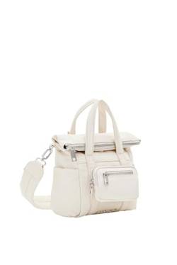 Desigual Women's BOLS_Basic MODULAR Accessories Nylon Across Body Bag, White von Desigual