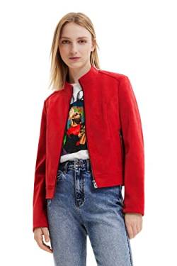 Desigual Women's CHAQ_LAS Vegas, 3092 RED PU Coat, M von Desigual