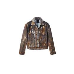 Desigual Women's CHAQ_LOS Angeles, 6073 Mustang Jacket, Brown, XS von Desigual