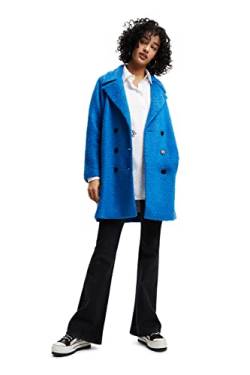Desigual Women's CHAQ_London, 5157 Directoire Blue Overcoat, XL von Desigual