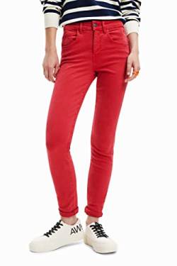 Desigual Women's Denim_LIA 3061 Casual Pants, Red, 34 von Desigual