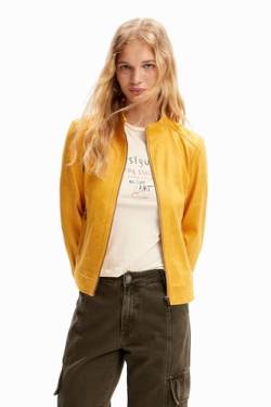 Desigual Women's Jacket_Toronto Woman Woven PU Coat, Yellow, XL von Desigual