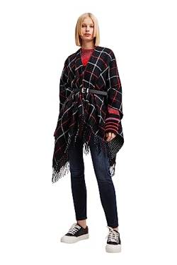 Desigual Women's Poncho PICTURAES Paris, Black, One Size von Desigual