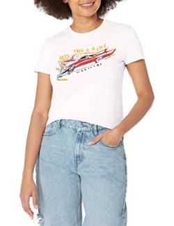 Desigual Women's TS_Cadillac 1000 T-Shirt, White, L von Desigual